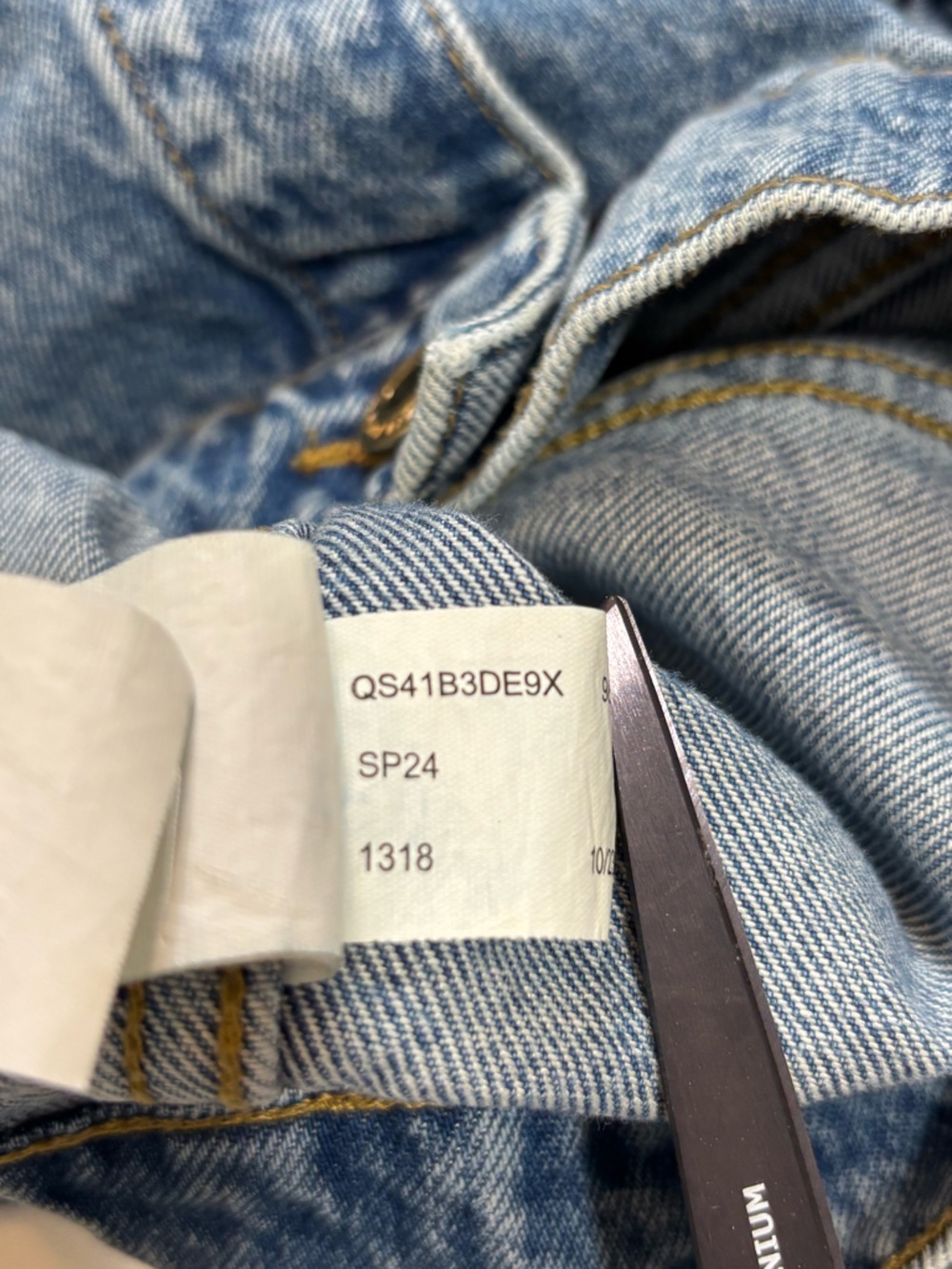 Michael Kors Women’s Denim Jacket Button Front XL - Picture 5 of 8